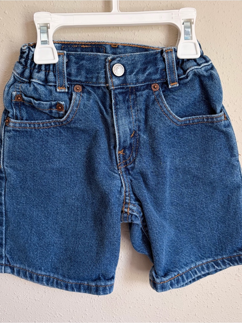 Vintage Levi’s 566 Blue Denim Kids Shorts